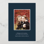 Shining Star | WELTFRIEDEN FOTO Folien Feiertagskarte (Rückseite)