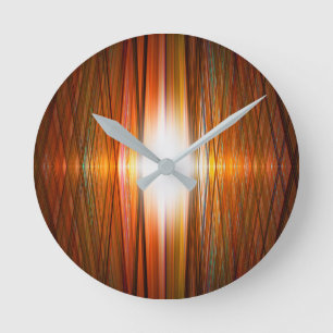 Shining starburst grid runde wanduhr