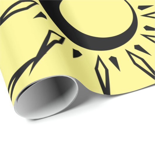 Shining Sun Crescent Moon Thunder_Cove Geschenkpapier (Rolleneckpunkt)