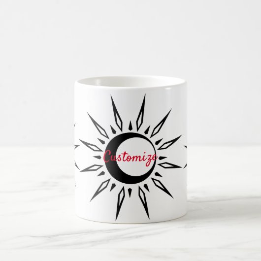 Shining Sun Crescent Moon Thunder_Cove Kaffeetasse (Mittel)