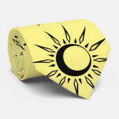 Shining Sun Crescent Moon Thunder_Cove Krawatte (Gerollt)