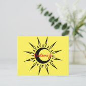 Shining Sun Crescent Moon Thunder_Cove Postkarte (Stehend Vorderseite)