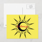 Shining Sun Crescent Moon Thunder_Cove Postkarte (Vorne/Hinten)