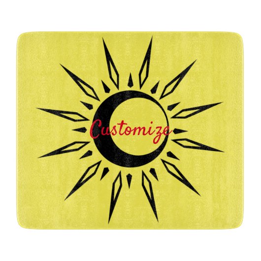 Shining Sun Crescent Moon Thunder_Cove Schneidebrett (Vorderseite)