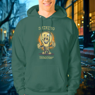 Shining Through! - Leuchtende Glühbirne Hoodie
