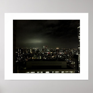 "Shinjiku, Tokyo, Japan by Night." -  Poster