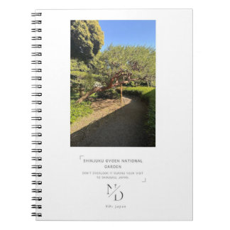 Shinjuku Gyoen National Garden Japanischer Stil Notizblock