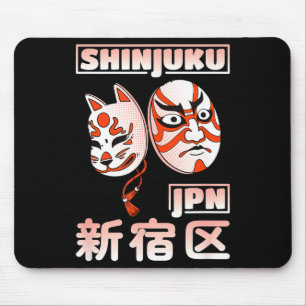 Shinjuku Japan Tokyo Bezirk Japanische Kabuki-Mask Mousepad