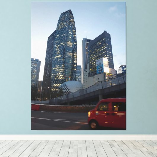 Shinjuku wird Sie jetzt sehen - Ken Gage Fotografi Leinwanddruck (Insitu (Holzboden))