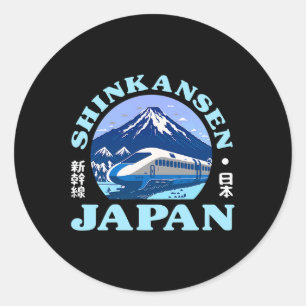 Shinkansen Japanischer Bullet Zug Japan Mt Fuji Ka Runder Aufkleber