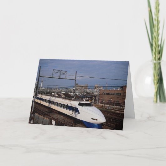 Shinkansen oder Bullet Train, Kyoto, Japan Karte (Vorderseite)