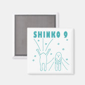 "Shinko 9" Tiefenatmung Magnet (Vorderseite/Rückseite)