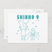 "Shinko 9" Tiefenatmung Postkarte (Vorne/Hinten)