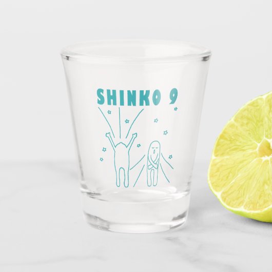 "Shinko 9" Tiefenatmung Schnapsglas (Vorderseite)