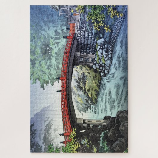 Shinkyo Bridge bei Nikko von Tsuchiya Koitsu Puzzle (Vertikal)