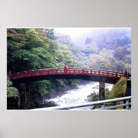 Shinkyo Bridge, Nikko, Japan Poster (Vorne)