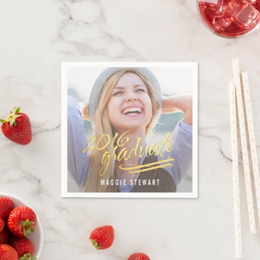 Shinmoment Foto Abschluss Napkins Serviette (Beispiel)