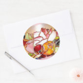 Shinning Flowers Glass Art Stickers (Umschlag)