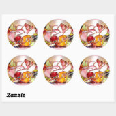 Shinning Flowers Glass Art Stickers (Blatt)