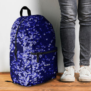 Shinny Royal Blue Stylish Sequins Modern School Bedruckter Rucksack