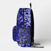 Shinny Royal Blue Stylish Sequins Modern School Bedruckter Rucksack (Rechts)