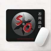 Shinobi Ausstatter-Kanji u. Logo Mousepad 2 (Mit Mouse)