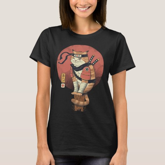 Shinobi Cat T-Shirt (Vorderseite)