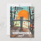 Shinojima Reiseplakatkarte (Vorderseite)