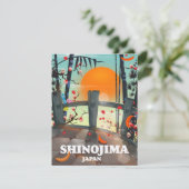 Shinojima Reiseplakatkarte (Stehend Vorderseite)