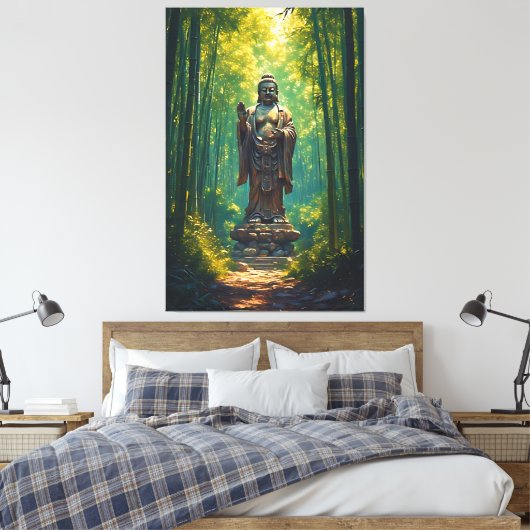 Shinrin no Hotoke (Buddha des Waldes) Leinwanddruck (Insitu (Schlafzimmer))