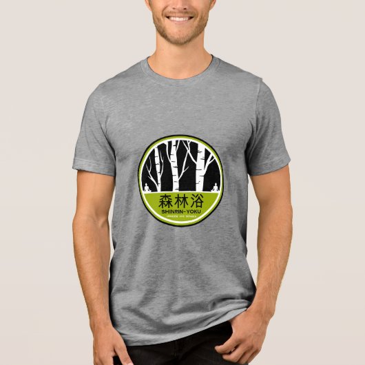 Shinrin Yoku Forest Bathing Tri-Blend Shirt (Vorderseite)