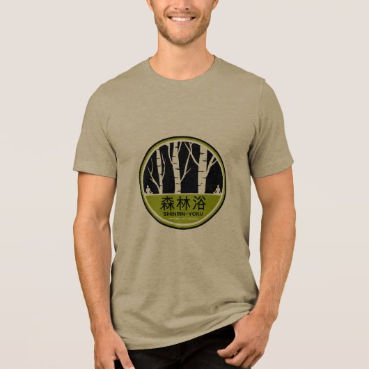 Shinrin Yoku Forest Bathing Tri-Blend Shirt (Vorderseite)