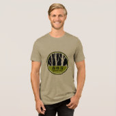 Shinrin Yoku Forest Bathing Tri-Blend Shirt (Vorderseite voll)