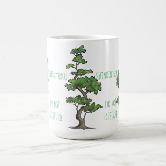 Shinrin~Yoku stören nicht das Baum-Baden Kaffeetasse (Mittel)