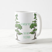 Shinrin~Yoku stören nicht das Baum-Baden Kaffeetasse (VorderseiteRechts)