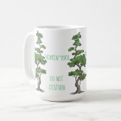 Shinrin~Yoku stören nicht das Baum-Baden Kaffeetasse (Vorderseite Links)
