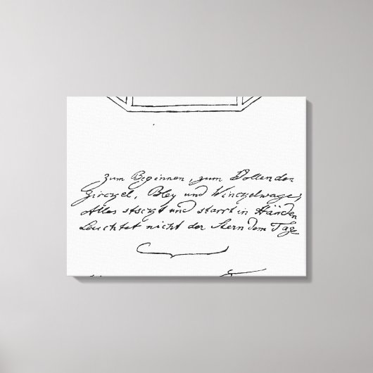 Shinte Stern über Platz und Kompass und führen Leinwanddruck (Vorderseite)