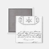 Shinte Stern über Platz und Kompass und führen Magnet (Vorderseite/Rückseite)