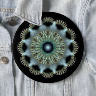 Shinting Star Fraktal Ornament Button