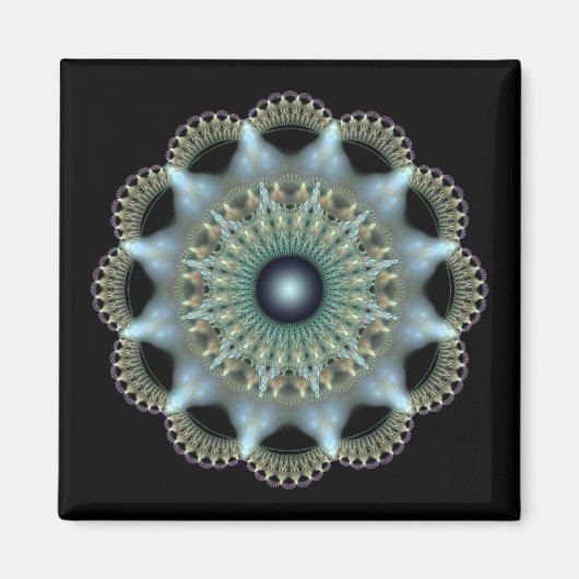 Shinting Star Fraktal Ornament Magnet (Vorne)