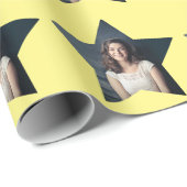 Shinting Star mit Foto Custom Geschenkpapier (Rolleneckpunkt)