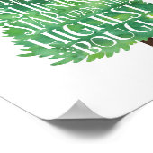 Shinting Star Weihnachtsbaum Angebot Kunst drucken Poster (Ecke)