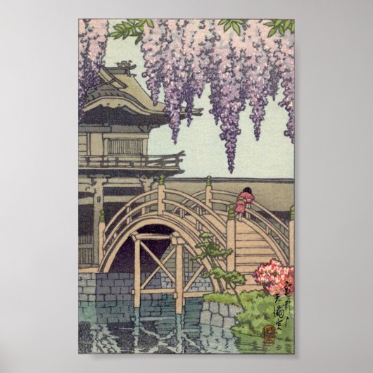 Shinto Architecture, Kameido Bridge Kawase Poster (Vorne)