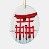 Shinto-japanische Tor-Architektur-Gebäude-Kultur Keramikornament (Rechts)