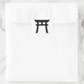 Shinto Runder Aufkleber (Tasche)