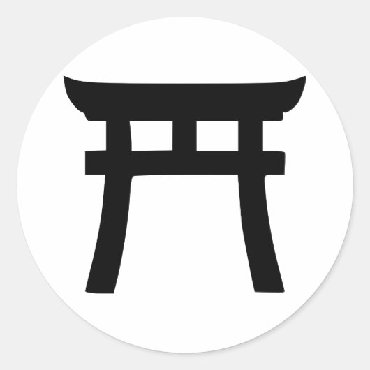 Shinto Runder Aufkleber (Vorderseite)