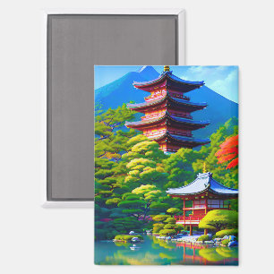 Shinto Serenity: Das Soul des Gartens Magnet