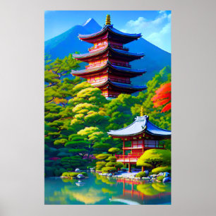 Shinto Serenity: Das Soul des Gartens Poster