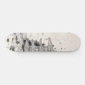 Shinto Shrine Fuji Edo Period Japan Shogun Inspiri Skateboard (Horizontal)