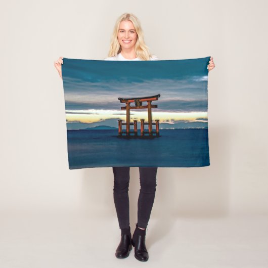 Shinto Shrine-Torii-Japanisches Tor Fleecedecke (Beispiel)